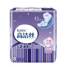 Kotex 高洁丝 放肆睡美人鱼扇尾夜用棉柔丝薄卫生巾 280mm 8片 *10件 图3