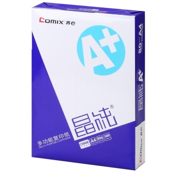 Comix 齐心 晶纯A＋ A4复印纸 80g 500张/包 5包装 图3