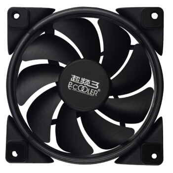 粉丝价： PCCOOLER 超频三 皓月 12CM红光 机箱风扇 图4