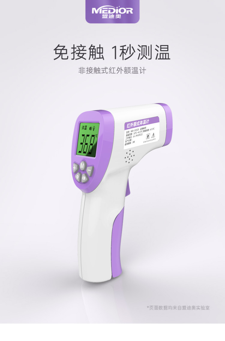 医用级顺丰包邮 红外线额温枪 图2