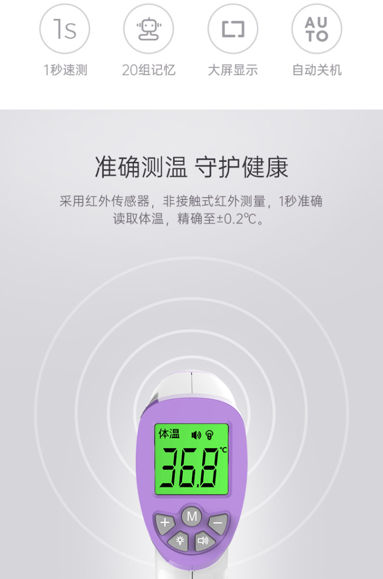医用级顺丰包邮 红外线额温枪 图3