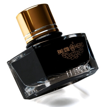 HERO 英雄 9003 非碳素染料型钢笔墨水 墨黑色 60ml 图3