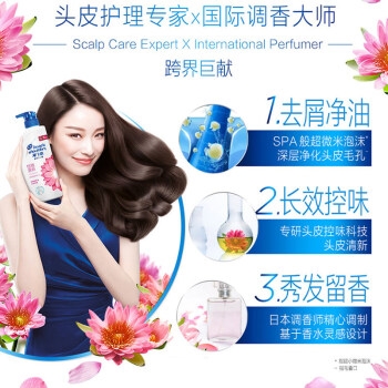 Head & Shoulders 海飞丝 香氛洗发水套装（450ml*2瓶+80ml*2瓶+赠宝洁美发旅行必备礼盒） 图4