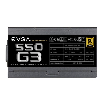 EVGA 550 G3 额定550W 全模组 电源（80PLUS金牌） 图3