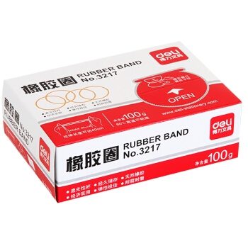 凑单品： deli 得力 3217 弹力橡皮筋 100g 图3
