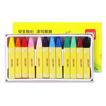 凑单品： deli 得力 72079 儿童蜡笔 12色 图1
