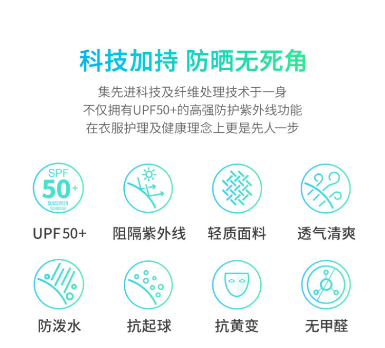 超薄防紫外线透气防晒服 图1
