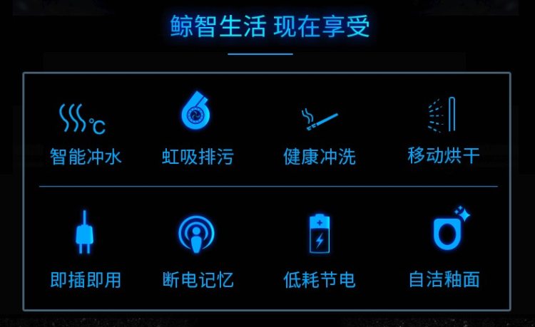 浪鲸 ICO501 一体式自动智能马桶 自冲水 座圈加热 图5