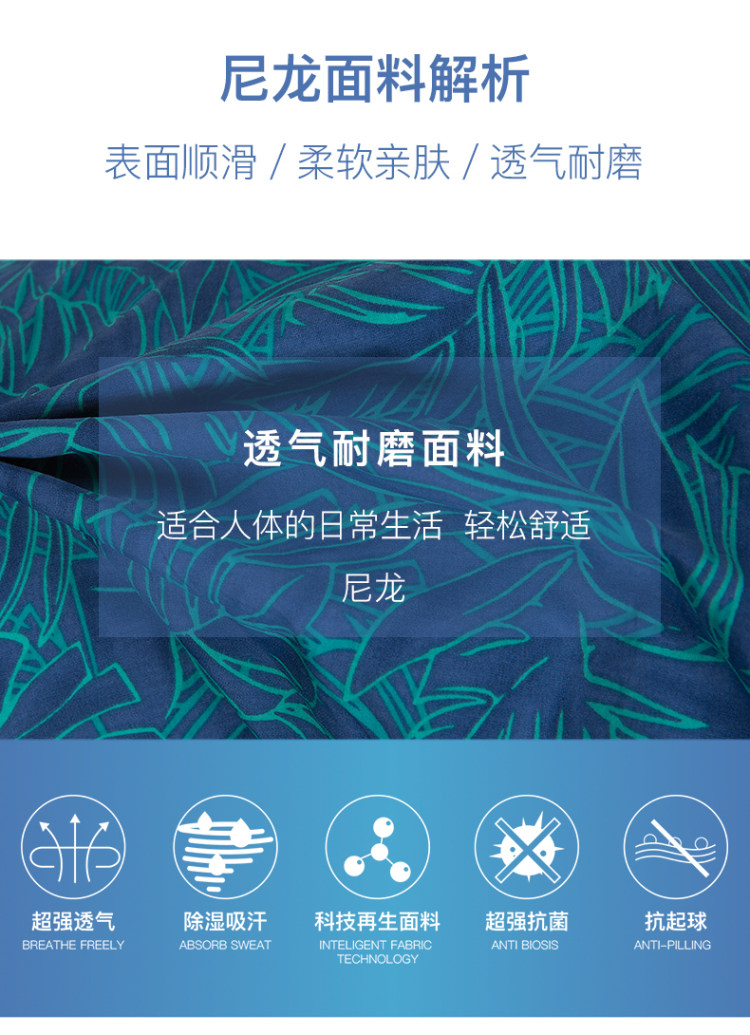 美国 surfcuz 荷叶式防水 男速干透气短裤 有内衬防走光 图3