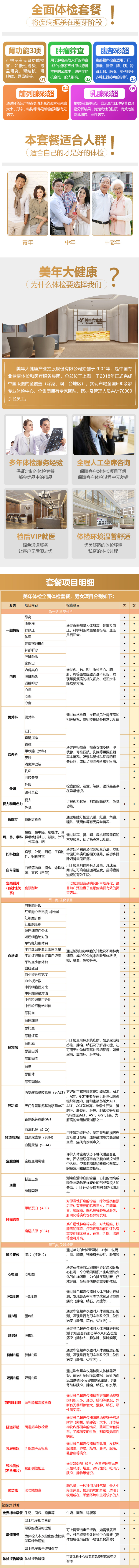 清华大学合作单位 美年大健康 中老年全面体检 6项肿瘤筛查 图1