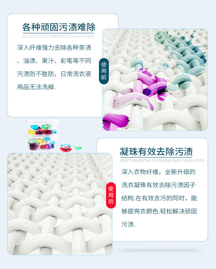 持久留香洗衣凝珠球 30颗 图4