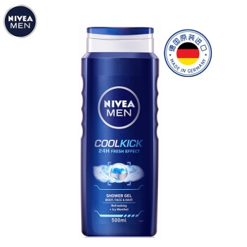 NIVEA 妮维雅 男士动能冰爽沐浴露 500ml *3件 +凑单品 图1