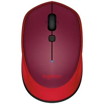18日0点、618预告： Logitech 罗技 M336 无线蓝牙鼠标 红色 图1