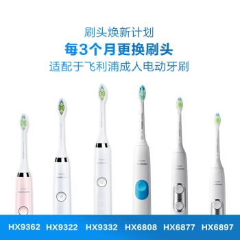 PHILIPS 飞利浦 电动牙刷头 钻石炫亮型迷你3支装 *2件 +凑单品 图2