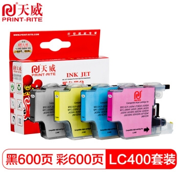 PrintRite 天威 LC400 墨盒 4色套装 图1