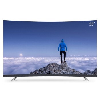 18日0点、618预告： TCL 55T3 55英寸 4K 曲面液晶电视 图1