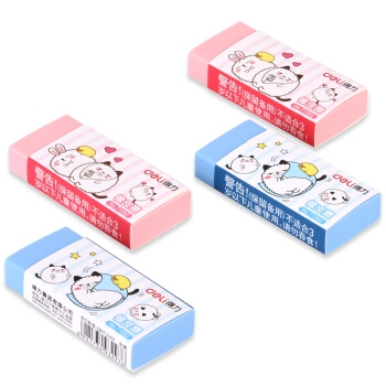 deli 得力 71062 学生彩色橡皮擦 30块装 *5件 图3