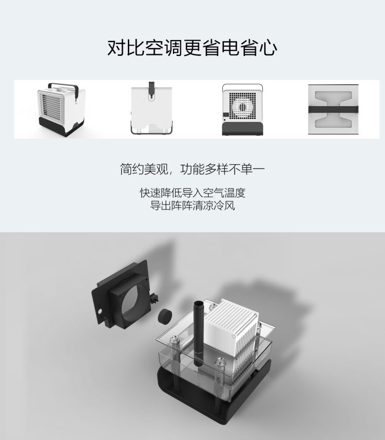 迷你便携 快速制冷不 Svnscomg 便携充电冷风扇 图6