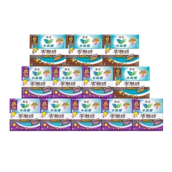 花王乐而雅 零触感日夜无忧组合 48片（夜用40cm4p*4包+夜用30cm4p*8包) *3件 图1
