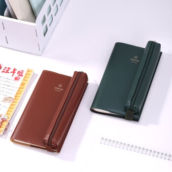 deli 得力 SZ600 皮质复古旅行手账本 48K 棕色 *5件 图4