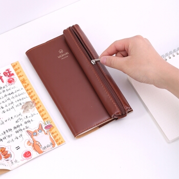 deli 得力 SZ600 皮质复古旅行手账本 48K 棕色 *5件 图2