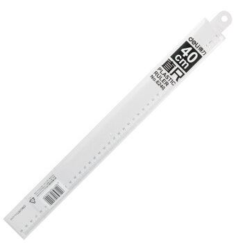凑单品： deli 得力 6240 40cm塑料直尺 图5