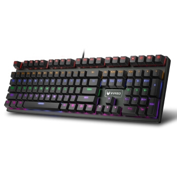RAPOO 雷柏 V700S合金版 机械键盘 108键 RGB混光 红轴 黑色 图5