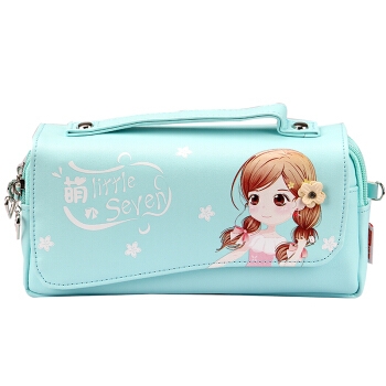 MAOTAIZI 猫太子 手提斜跨式生笔袋 蓝色 *3件 +凑单品 图2