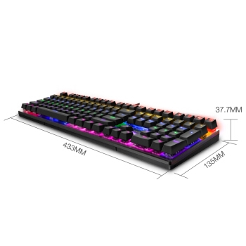 RAPOO 雷柏 V700S合金版 机械键盘 108键 RGB混光 红轴 黑色 图3