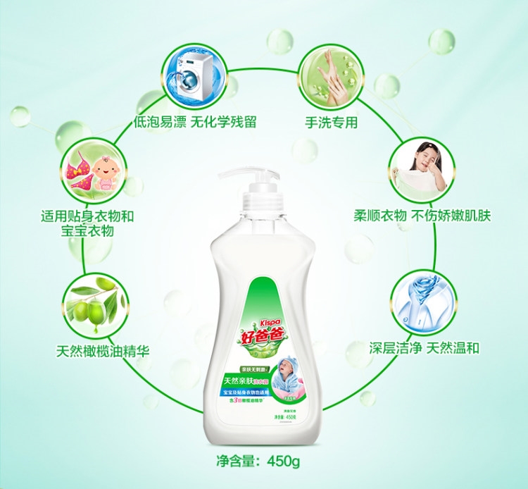 好爸爸 天然亲肤薰香洗衣液 13.8斤 图6