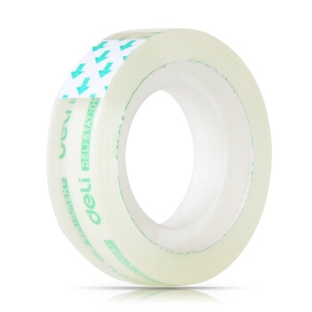 凑单品、有券的上： deli 得力 透明高粘文具胶带 12mm*18m 6卷/筒装 图2