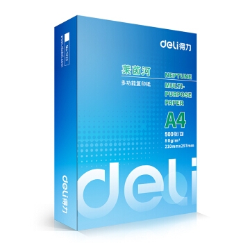 deli 得力 莱茵河 A4复印纸 80g 500张/包 8包/箱 图2
