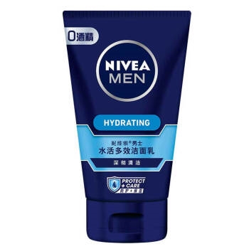 2日0点： NIVEA 妮维雅 男士水活多效洁面乳 100g*2支 图2