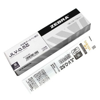斑马牌 JLV 中性笔替芯 黑色 10支装 0.5mm *4件 图5
