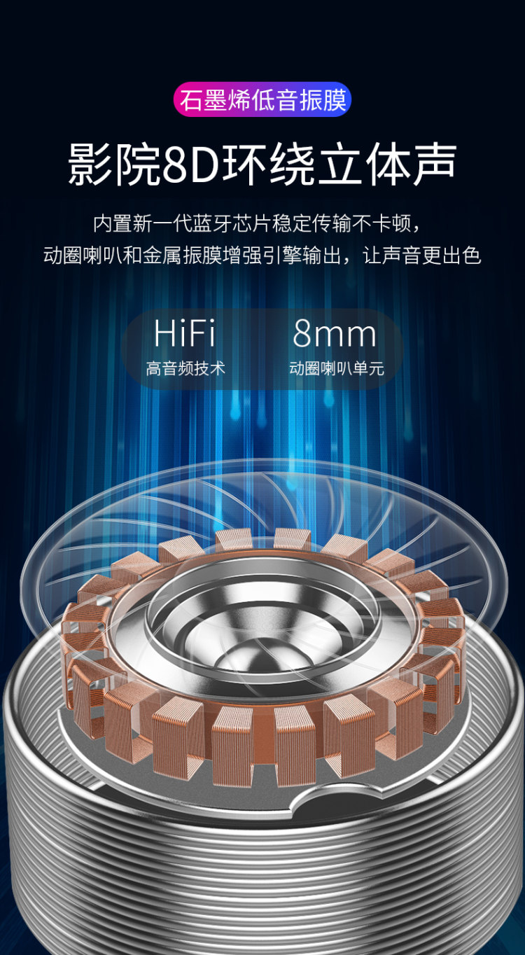 蓝牙5.0 夏新 F9双耳硬性蓝牙耳机 带充电仓 图8