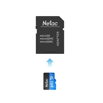 Netac 朗科 P500 64GB Class10 TF卡 科技蓝（内存卡+读卡器+SD卡套） 图3