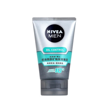 NIVEA 妮维雅 男士 控油亮肤/去黑头/抗痘/冰极 洁面泥 100g *3件 图2