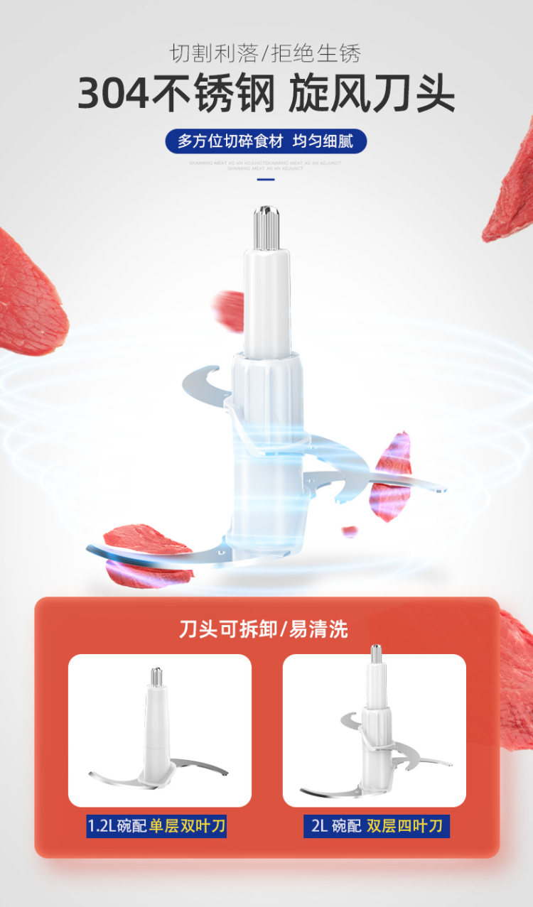 凯琴多功能绞肉机1.2L 图7