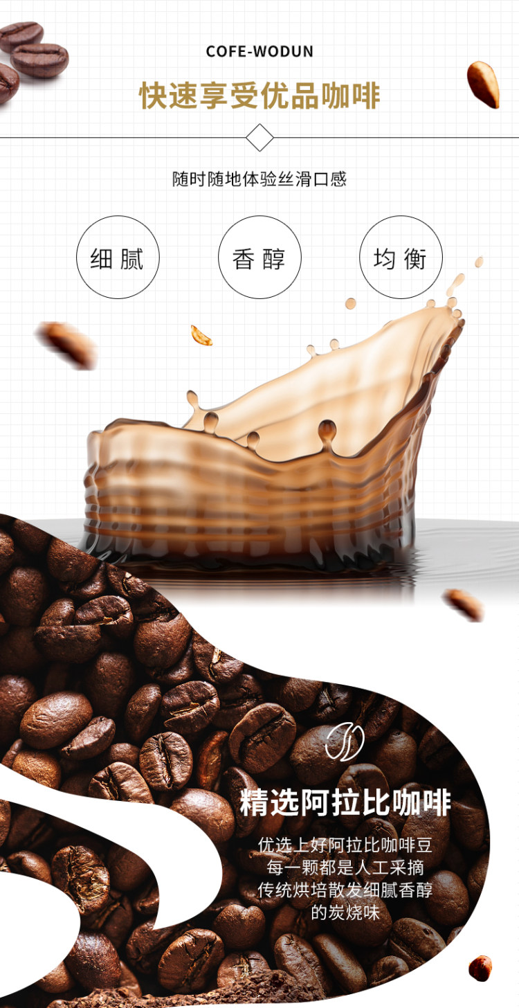男篮指定饮品 中沃 沃顿即饮咖啡500ml*15瓶 图2