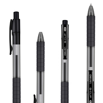 deli 得力 S06 按动中性笔 0.5mm 12支 黑色 *9件 图2
