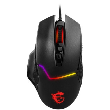 msi 微星 GM20 RGB 有线鼠标 6200DPI 图1
