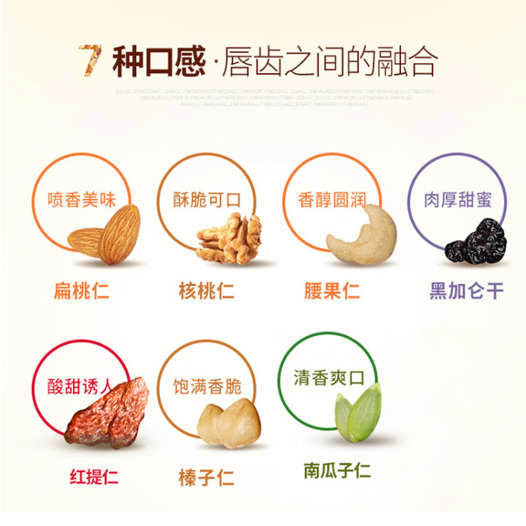 脆乐淘 每日坚果混合坚果仁大礼包20g 14袋 图3