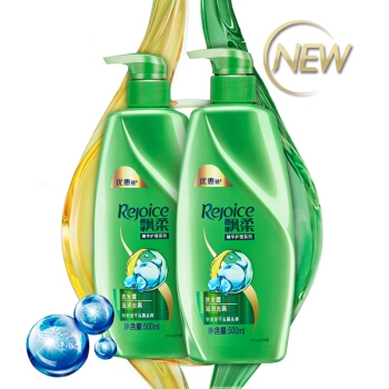Rejoice 飘柔 滋润去屑洗发水 500ml*2瓶 图1