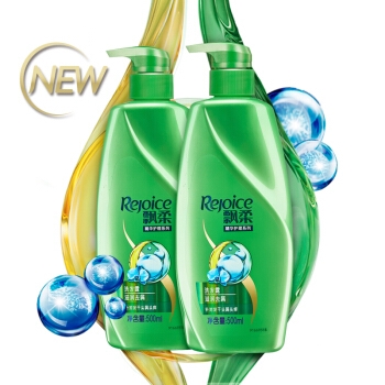 Rejoice 飘柔 滋润去屑洗发水 500ml*2瓶 图2