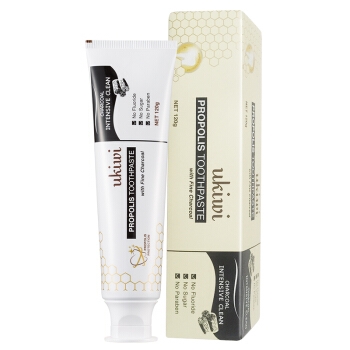 纽西小精灵（ukiwi）蜂胶备长炭牙膏 120g （洁净护龈不添加氟 ） *5件 图1