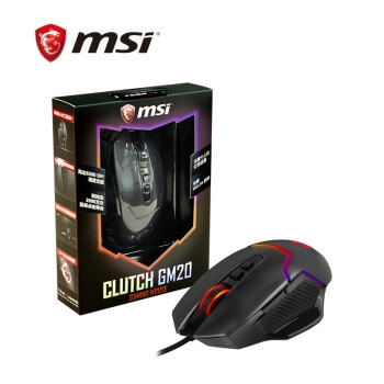 msi 微星 GM20 RGB 有线鼠标 6200DPI 图3