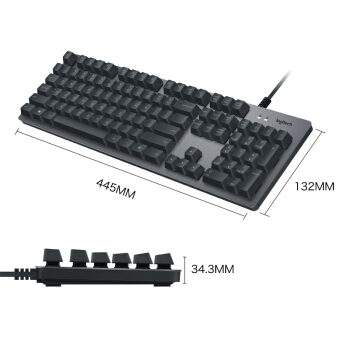 Logitech 罗技 K840 机械键盘 Romer-G轴 图3