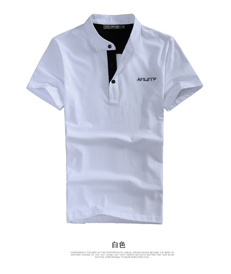 战地吉普 男士薄款针织短袖POLO衫 图10