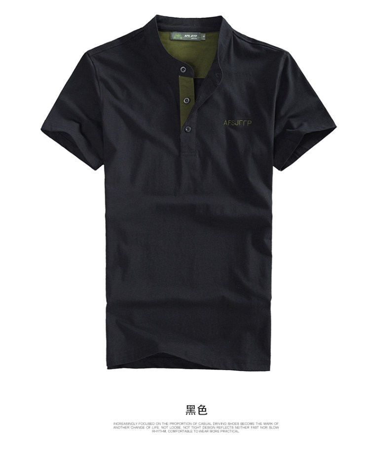 战地吉普 男士薄款针织短袖POLO衫 图7