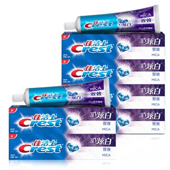 Crest 佳洁士 3D炫白双效牙膏 180g*6支 *2件 图4